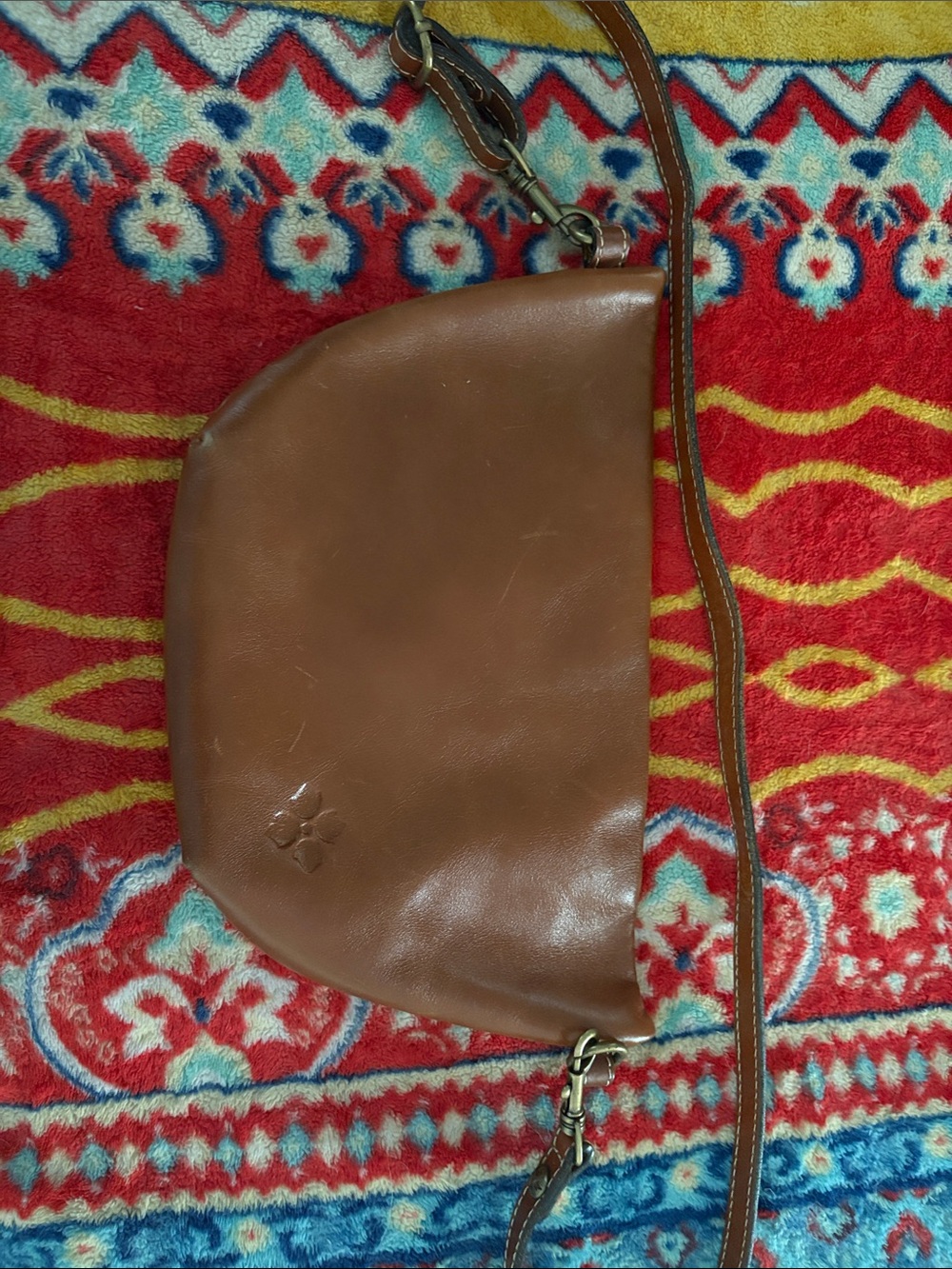 Patricia Nash Cognac Brown Leather Crossbody Purse - Picture 3 of 5